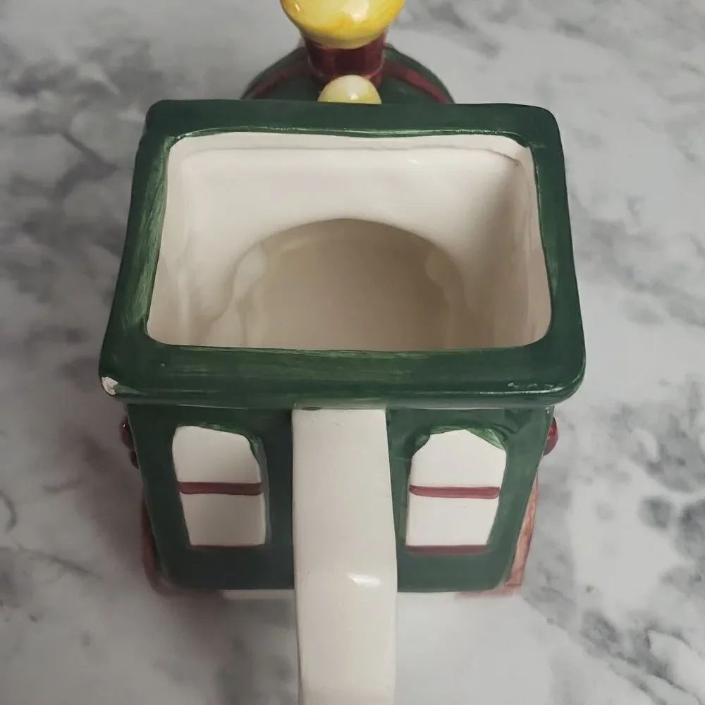 Handpainted Christmas Train Pitcher‎ - Picture 4 of 10